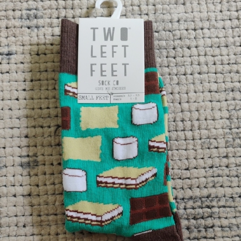 S'mores Socks - Green and Brown